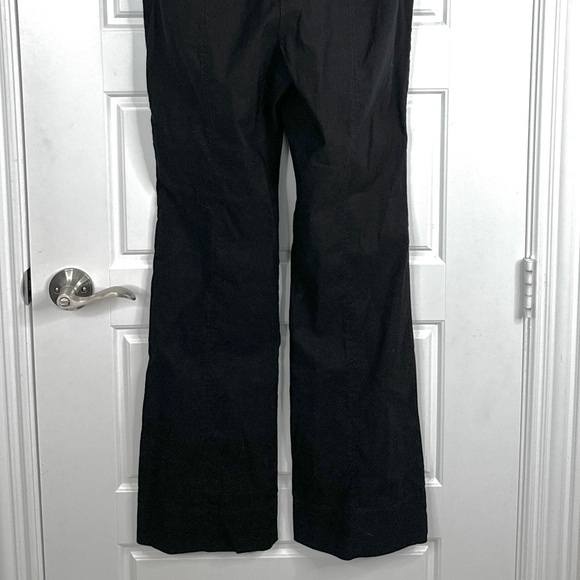 ANTHROPOLOGIE Maeve Strapless Slim Flare Jumpsuit NEW Size 10 Black Magic Fabric - Picture 9 of 14